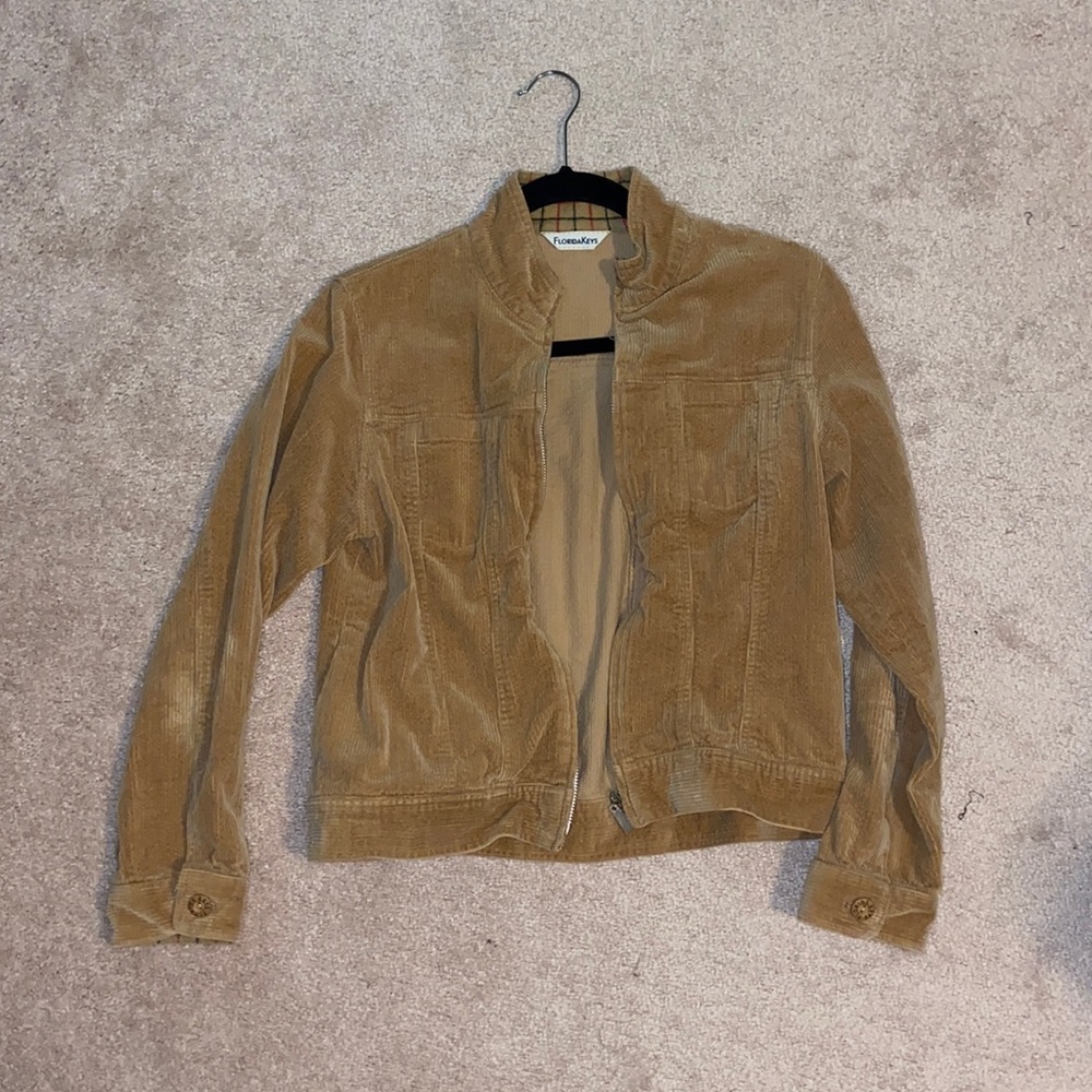 cropped corduroy jacket size m